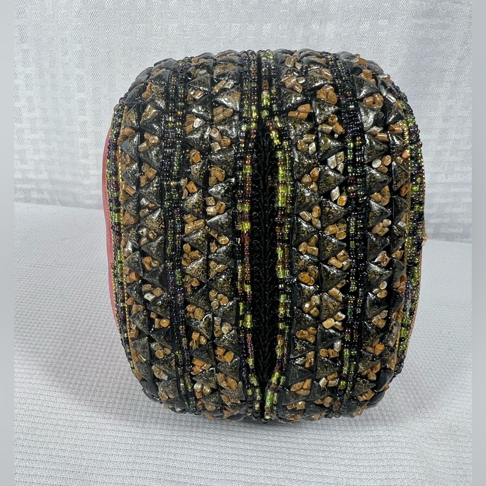 Mary Frances Beaded Floral Mini Handbag Purse - Picture 7 of 12